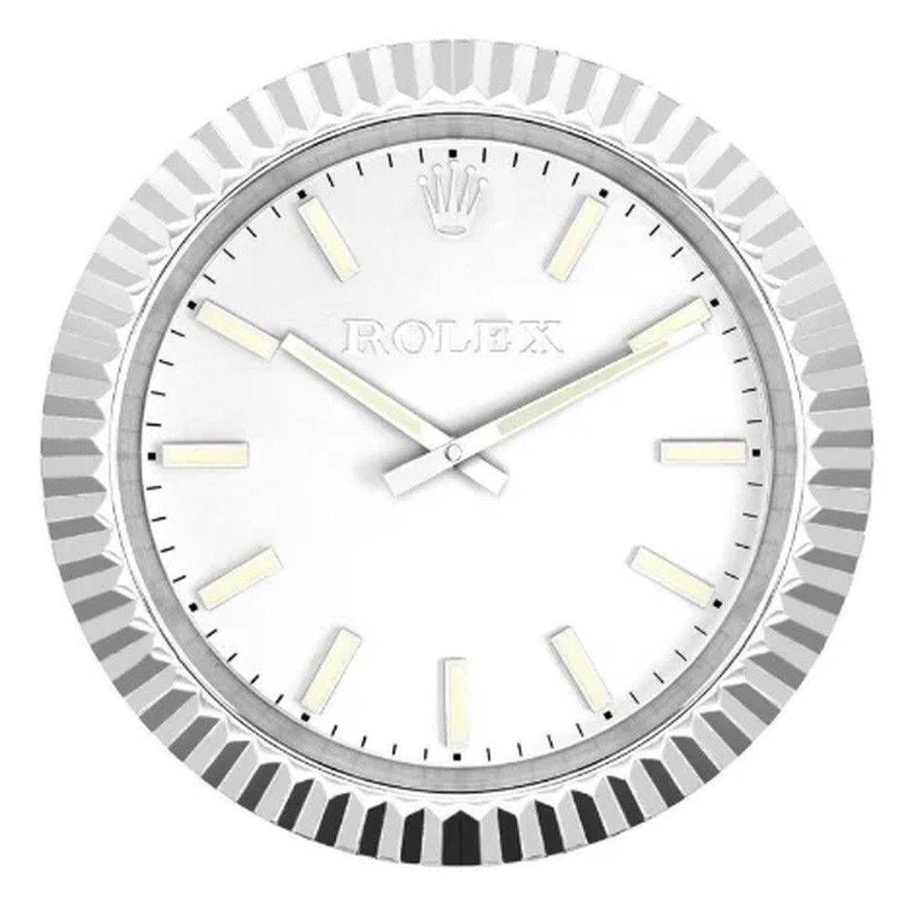 Date Classic Wall Clock | Silver
