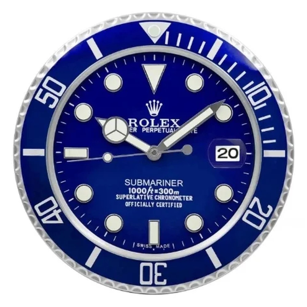 Luxury Wall Clock | Blue Color