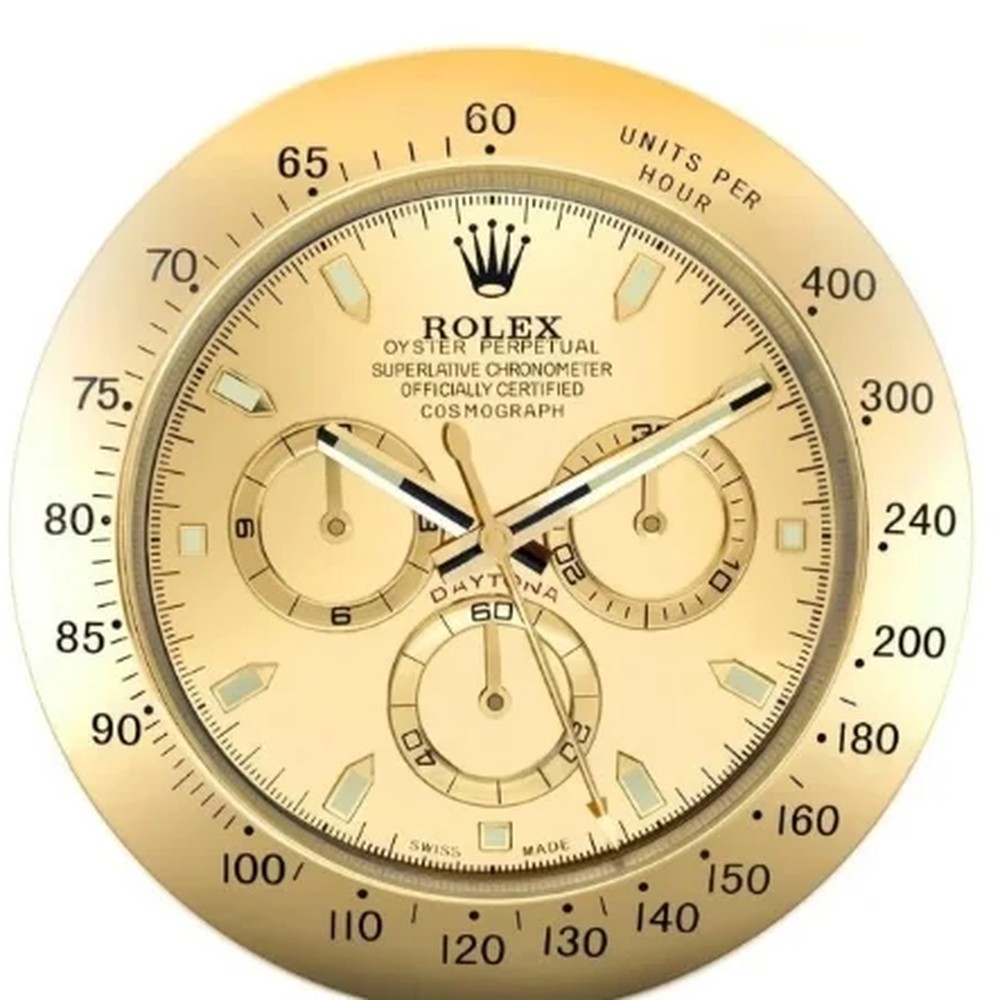 Day Gold Rolex wall clock