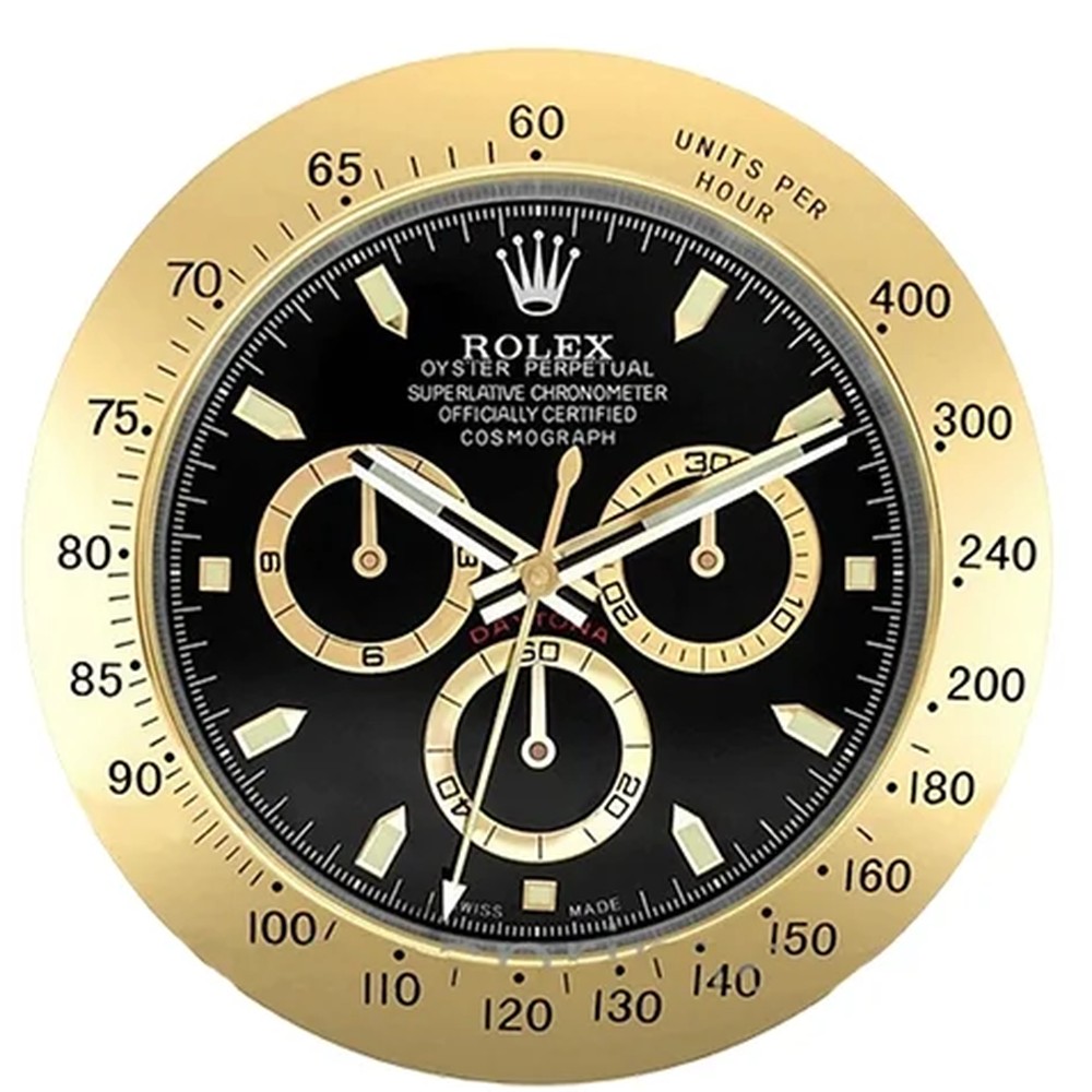 Luxury Wall Clock | Gold & Black