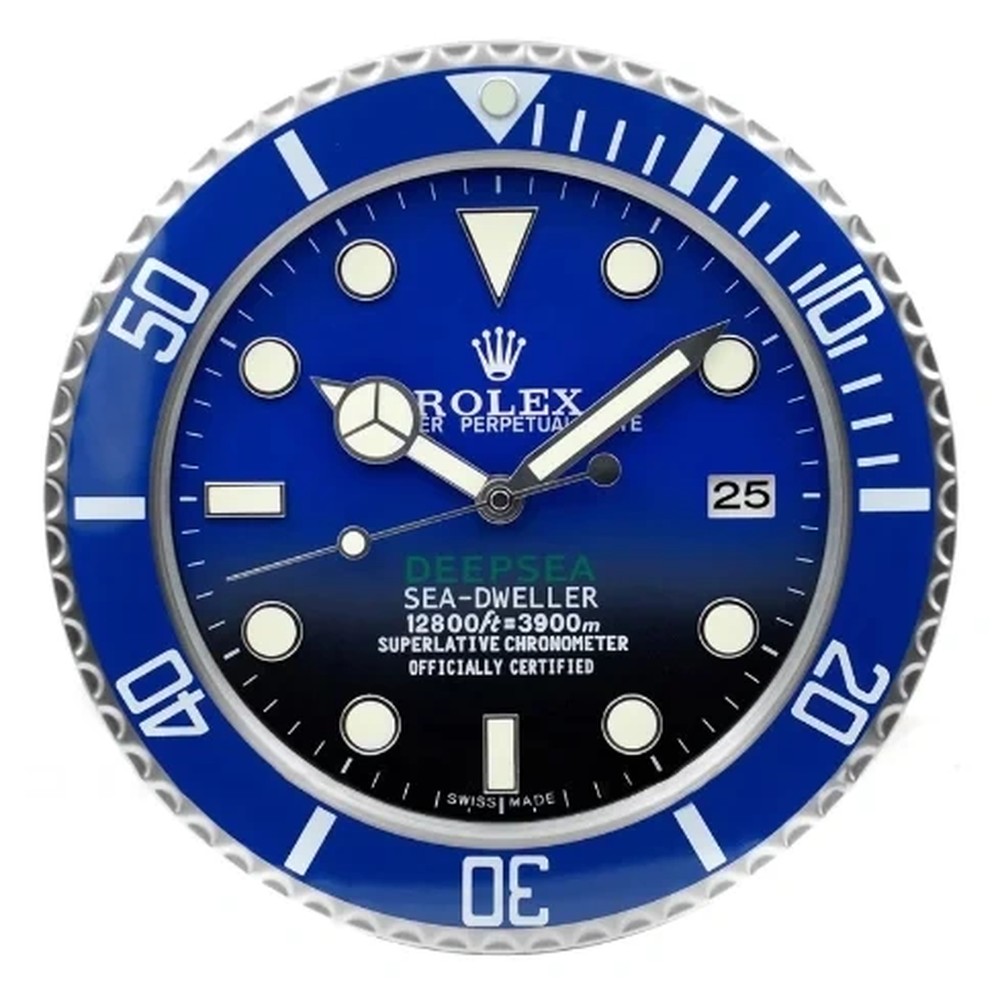 Luxury Wall Clock | Sea Blue