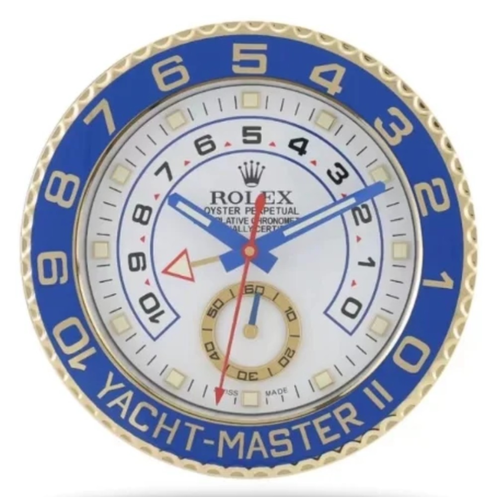 Luxury Wall Clock | Yacht White & Blue Color