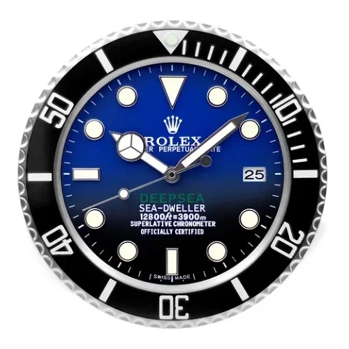 Luxury Wall Clock | Sea Blue & Black luxury wall clock