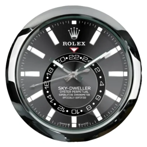 Luxury Wall Clock | Sky Classic Silver & Black