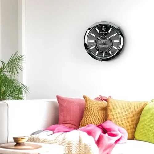 Luxury Wall Clock | Sky Classic Silver & Black
