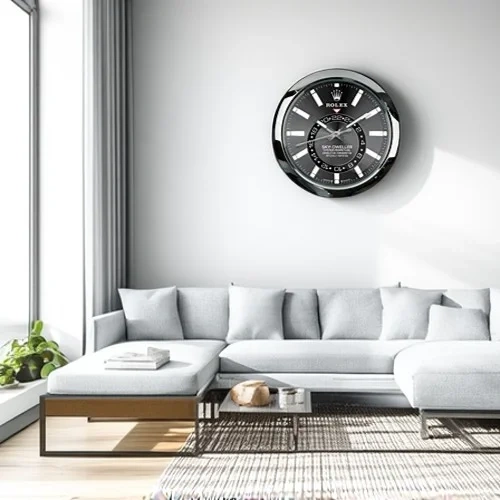 Luxury Wall Clock | Sky Classic Silver & Black