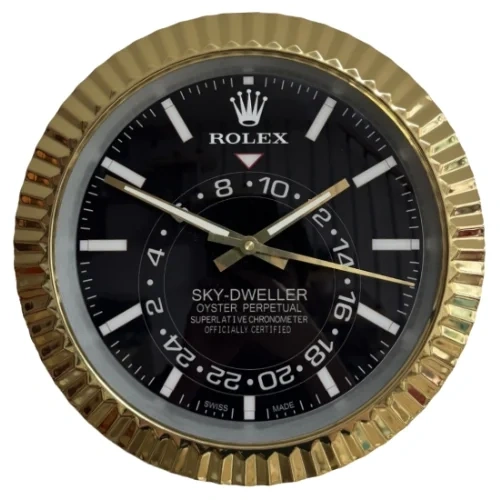 Luxury Wall Clock | Sky Gold & Black luxury wall clock
