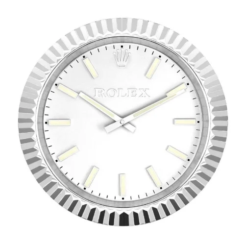 Date Classic Wall Clock | Silver luxury wall clock