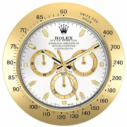 Luxury Wall Clock | Gold & White luxury wall clock