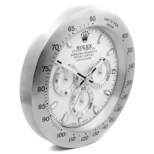 Luxury Wall Clock | Silver & White