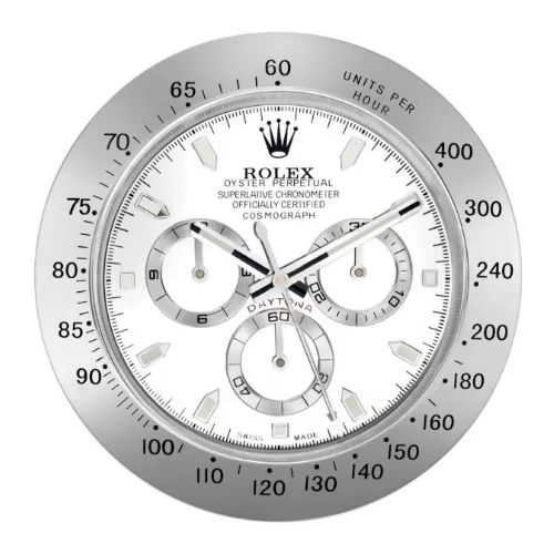 Luxury Wall Clock | Silver & White luxury wall clock