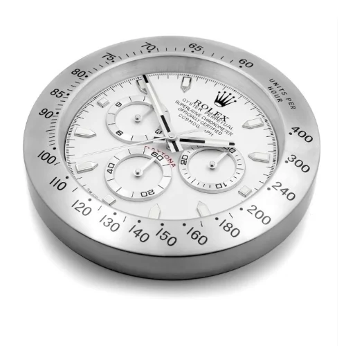 Luxury Wall Clock | Silver & White