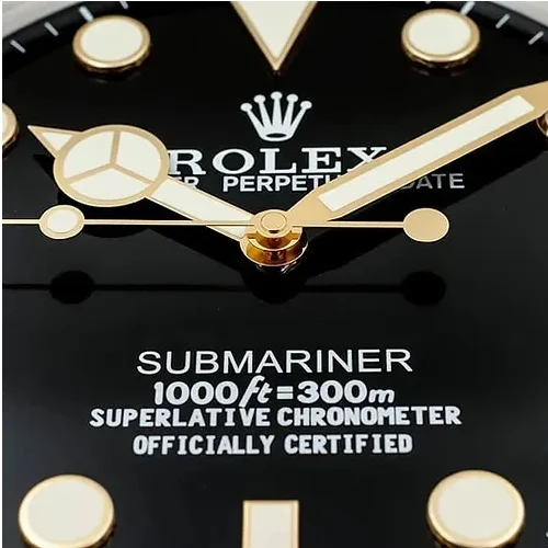 Luxury Wall Clock | Sub Black & Gold Color