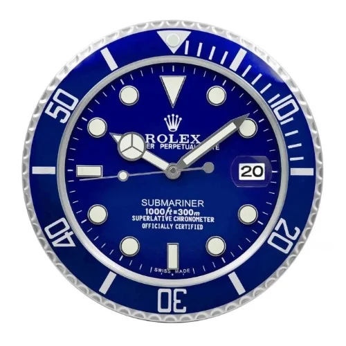 Luxury Wall Clock | Blue Color luxury wall clock