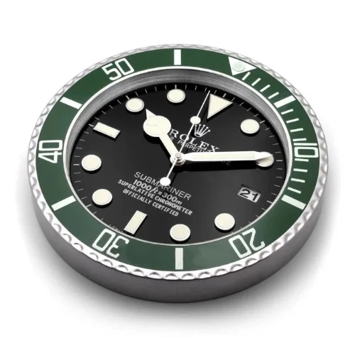 Luxury Wall Clock | Sub Black & Green Color