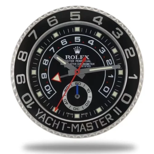 Luxury Wall Clock | Yacht Silver & Black Color luxury wall clock